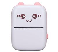 Luqeeg Inkless Label Printer, Portable Mini Thermal Printer with 200DPI High Hesolution, Bluetooth Label Printer for Shipping Packages, Sticker Maker Machine for Work Plans, Notes, Memos(Pink)