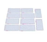 Luqeeg Knitting Machine Punch Cards, 10pcs Multifunctional Knitting Machine Punch Card, Practical Plastic Flower Card for Silver Reed