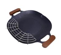 Luqeeg Korean Grill Plate, Aluminum Alloy Induction Stove Top Grill Plate Fast Heating Nonstick Coating Grilling Pan with Roasting Rack Handles & Storage Bag for Outdoor Camping