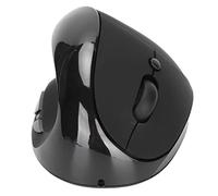 Luqeeg Left Advanced Vertical Ergonomic Mouse, Reduces Muscle Strain, 2.4G Wireless Quiet Click USB Left Handed Mice with Rechargeable Battery for Left Handed User for Offices Home 110mAh (Black)