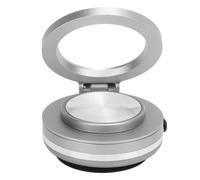 Luqeeg Magnet Phone Holder, 360 Deg Rotation Vacuum Suction Dashboard Magnetic Car Phone Holder Mount Car Accessories Portable Stable for Dash Board Wall Desk Live Streaming (Silver)