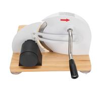 Luqeeg Manual Bread Slicer with Gear Drive, Stable Base, Ergonomic Handle, Manual Bread Slicing Machine for Home Baking, Restaurant, Bakery, Cafes, Even Slicing