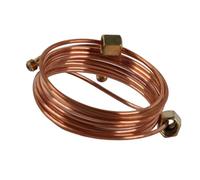 Luqeeg Mechanical Oil Pressure Gauge Tubing Kit, 72 Inch Length, Copper Tubing Installation Kit, 1/8in Diameter with Fitting for Automotive, Truck, and Tractor, Easy Installation