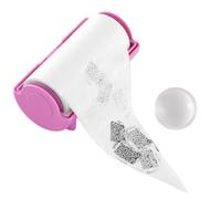 Luqeeg Nail Stamper Clean Sticker, Nail Stamping Gel Remover Paper, Stamper Polish Remover Art Supplies with Roll Paper, Ideal for Lightweight Art, Pink (Pink)