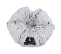 Luqeeg Pet Cat Tunnel Bed, Foldable Plush Sherpa Fleece Round Pet Toy Winter Sleeping Bag with a Unique Tunnel for Indoor Cats or Small Dog Play Beds in Autumn and Winter