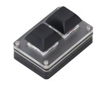 Luqeeg Plug And Play Shortcut Key Copy Paste Cut USB Wired RGB Mechanical Keypad with RGB Backlit, 2 Key OSU Hot Swap Game Keyboards, Acrylic Self Set Keys Programming Macro Keypad