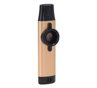 Luqeeg Professional Kazoo for Adult & Kids, Aluminum Alloy Electric Kazoo with Pickup & Lanyard, Musical Instrument for Guitar, Ukulele, Violin, Piano, Keyboard (Gold)