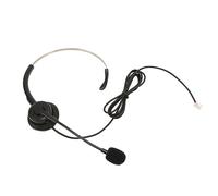 Luqeeg Professional Telephone Headset Single Ear, Noise Canceling Adjustable USB Headset with HD Microphone and Comfort Fit, Ideal for Call Center Customer Service Office PC