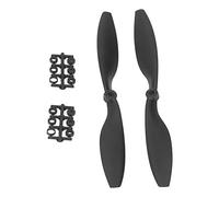 Luqeeg RC Aircraft Propeller, Black Nylon Positive Negative Propeller, Flexible Aerodynamic Replacement Propellers with Professional Performance, Ideal for Fixed Wing Replacement