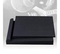 Luqeeg Studio Monitor Isolation Pads, High Density Acoustic Foam for Professional Use, Designed to Fit Most Monitors, with 2 Pieces and 5 Angle Configurations (b)