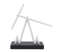 Luqeeg Swinging Sticks Motion Sculpture, Aluminum Alloy Energy Pendulum, Gravity Defying Perpetual Motion Desktop Sculpture for Office, Living Room, Bedroom, Study Decor