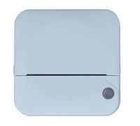 Luqeeg Thermal Label Printer, Bluetooth Printing Label Machine, Shipping Label Printer for Mobile, Office, Notes Memo, Shipping Packages and Postage, 200 DPI Resolution, No Ink Printing (Blue)