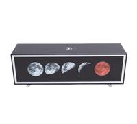 Luqeeg Touch Control Bedside Night Light, Portable Rechargeable Operated Lamp with 3 Color Stepless Dimming, Energy Saving, Long Life for Patio, Tent, Camping, Bedroom, Home Decor (Moon)