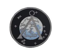 LUQI Stargate Circle Logo Patch Iron On Sew On Embroidered Patch Badge Applique for Clothes Shirts Jeans etc, 7.5 X 7.5 CM