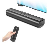Luqixcey 16-Inch Soundbar with Dual Subwoofers, Bluetooth, Optical, AUX, HDMI, ARC Inputs, TV Speaker Soundbar with Surround Sound System & Remote Control for PC/Gaming/Phone/Projectors