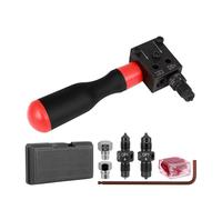 Luqixcey Brake Pipe Flaring Tool, 3/16" & 1/4" SAE, Hand-Held Universal Double Brake Flaring Tool Set, 45° Flare for Professional Flaring Brake Lines, Ideal for Vehicle Brake Systems