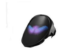 Luqixcey LED Mask,Rechargeable Luminous Mask with Bluetooth App Control and Dynamic LED Modes,Programmable Mask with Gesture Sensing Customizable Light-Up Face Mask for Halloween Party Cosplay