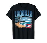 Luquillo Puerto Rico City Travel Frog Palm Design T-Shirt