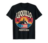 Luquillo Puerto Rico City Travel Frog Palm Design T-Shirt