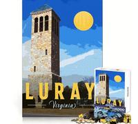 Luray Virginia Tower Jigsaw for Adults 1000 Pieces Brain Calisthen Clean Connection Pattern Assemble Ideal Decor (50x75cm)