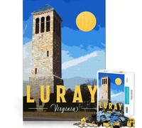 Luray Virginia Tower Jigsaw for Adults 1000 Pieces Brain Calisthen Clean Connection Pattern Assemble Ideal Decor (50x75cm)