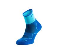 Lurbel Challenge Three - Unisex Trail Running Socks, Breathable, Anti-Blister and Anti-Odor, Cushion Socks, Ankle Socks for Trail Running, Royal/ Light Blue, M