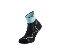 Lurbel Challenge Three Trail Running Socks, Anti-Blister Socks, Anti-Odor, Breathable Mountain Socks, Unisex, Coastal Blue/Black, XL