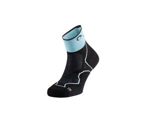 Lurbel Challenge Three Trail Running Socks, Anti-Blister Socks, Anti-Odor, Breathable Mountain Socks, Unisex, Coastal Blue/Black, XL