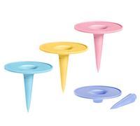 Lurch 10360 Picnic Mandrel, Coasters for Drinks and Snacks Set of 4, Plastic