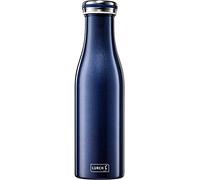 Lurch 240852 Thermos Flask for Hot and Cold Drinks Made of Double-Walled Stainless Steel 0.5 L, Blue Metallic