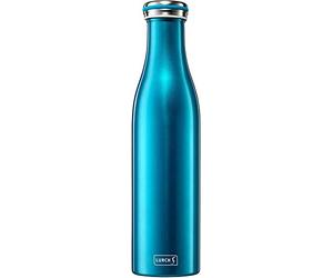 Lurch 240861 Insulated Flask for Hot and Cold Drinks Double-Walled Stainless Steel 0.75 L Water Blue