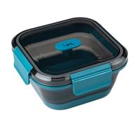 Lurch Silicone Food Storage Box, 700 ml, Petrol - Foldable and Leak-Proof - Lunch Box for on the Go