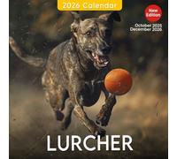 Lurcher Calendar 2026: A Year of Elegant and Energetic Lurcher Dogs | Kalender Calendario Calendrier