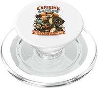 Lurcher drinking ice coffee on a motorbike DIGOR PopSockets PopGrip for MagSafe