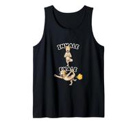 Lurcher Practicing Yoga Inhale - exale DIGOR Funny Tank Top