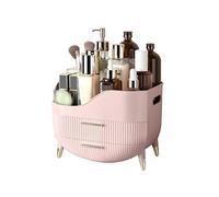 lurcns Makeup Organiser with Drawers Skincare Organizers for Vanity Storage Box with Handle Large Cosmetic Display case for Dresser Bathroom Countertop(Pink)