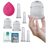 Lure Bliss Face Cupping and Anti Cellulite Cups for Professional and Home Use Massage Cupping Therapy Set with Cupping Book (PDF) - Fascia and Cellulite Blaster