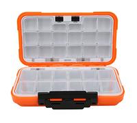 Lure Box, Double Sided Fishing Hook Storage Box, ABS Material with PC Transparent Cover, High Strength Lock Design for Outdoor Fishing Accessories, Large Capacity Mu
