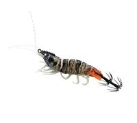 Lure for Squid, Artificial Slow Casting Bait 8 cm | Realistic Shrimp Design for Squid Lures - for Trolling Underwater Sea Lakes Rivers