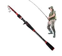 Lure Gun Handle - Telescopic Fishing Rod, Lightweight Fishing Rod Fishing Tackle for Adult Beginner | Fishing Tackle for Trout Fishing Bass Fishing Travel Fishing Rod