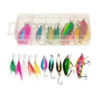 Lure Kit | 20 Pieces Hard Lures Kit | Saltwater and Freshwater Equipment for Dores and Dad Perch Trout