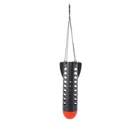 Lure Saving Carp Fishing Feeder Bait Thrower, Large Rocket Spod Bomb Feeder, Black+Red, S Size (L)