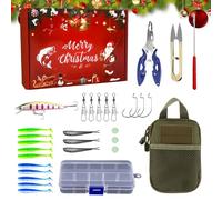 Lure Set For - Christmas Equipment Kit - Artificial Lures Set | For Family Vacation Outdoor Camping Road Trip Night And Morning In Lakes And Are