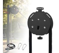 LURECAQING Endless Rope Trainer, Portable Cable Pulley System, Pulley Cable Machine System with Adjustable Resistance, Suitable for Full-body Training, For home black
