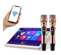 LURECAQING Professional Karaoke Machine, 18.5 Inch Touch Screen, App + Voice Control, Download All In One Karaoke System with Wireless Mic, Best Gift for Adults and Kids B-1T