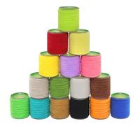 LURELINK Chenille Fly Tying Materials 16-Color Kit Fly Tying Supplies for Crappie Jigs, Wooly Buggers, Streamers (Standard Chenille -16 Color Set)