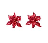 lureme Oversized Vintage Flower Stud Earrings for Women - Pearl Satin Shine Alloy Statement Jewelry for Parties(er006439), One Size, Metal, No Gemstone