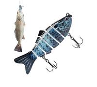 Lures - 6 Segment Design for High Catch | Rigid Lures for Black Bass - for Men Women Beginners Amateurs in Trolling Reservoir Lake Arroyo
