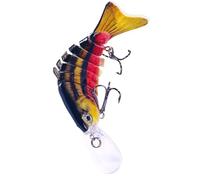 Lures Fishing Bait Life Life Like - Multi-gearced Fish Lures with Hook, Multi-Connected Swimming Baits, Fish Lures With Hook, Eyes Crankbait Atmosphere Sink Lure For Bass Trout Redvis