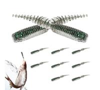 Lures for Lobina | 10 Pieces Soft Baits | Swimming Baits - for Bass, Trout, Catfish, Freshwater, Saltwater, Ice, Shore, Camping, Night, Pond, Kayaking, Throwing and